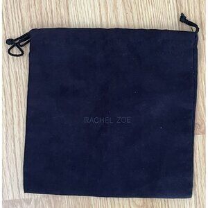 New RACHEL ZOE Black Drawstring Jewelry Accessories Scarf Dust Bag Pouch 8x8